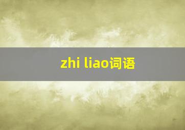 zhi liao词语